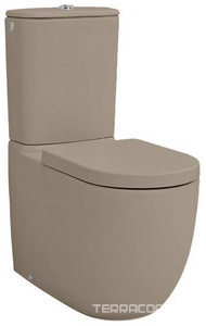 Чаша унитаза, 37х67см, БЕЗ сиденья, крепл. к полу в компл. (цв.  brown matera),  ZZ ArtСeram File 2.0 FLV003 41; 00