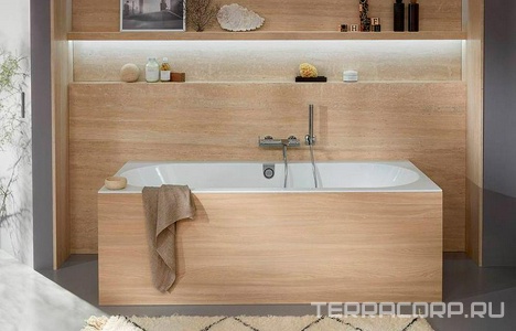 Ванна 1800х800хh470мм,(кварил цв.белый), слив-перелив с клапаном Push Open цв.хром+белый, ножки пласт.h130-180мм в компл.,  ZZ Villeroy & Boch Oberon 2.0 UBQ180OBR2DV-01