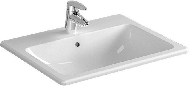 Раковина накладная , прямоугольная, 55х45х17 см, белая ZZ Vitra S20 5465B003-0001