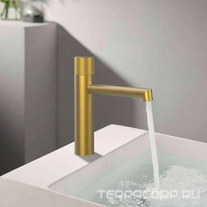 Смеситель для раковины, без д/к, (цв.брашированное золото),  ZZ Vincea Desire VBF-1D3BG