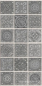 Керамическая плитка Azori Grazia Декор  Grey Nefertiti20.1х40.5 Серый 