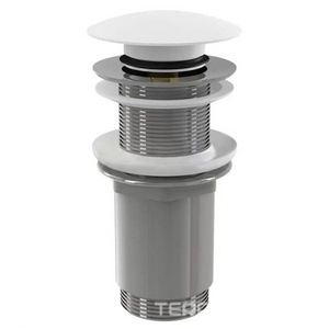 Донный клапан для раковины, Up&Down, ТОЛЬКО ДЛЯ РАКОВИН Armonia, Gloria 11, (крышка слива литой камень S-Stone цв.белый матовый), D 502 ZZ Salini Универсал 16231WM