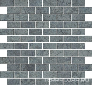 Керамическая плитка Kerama Marazzi Эвора Декор  мозаичный синий светлый глянцевый 32х30 Синий 