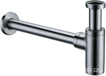 Сифон для раковины, БЕЗ Донного клапана, цв.никель ZZ