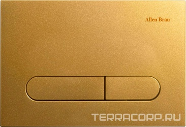 Кнопка двойного смыва, механическ., для инсталляции д/унитаза, (пластик цв.золото), Project Color ZZ