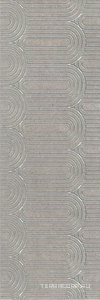 Керамическая плитка Kerama Marazzi Безана Декор  серый обрезной 25x75 Серый 