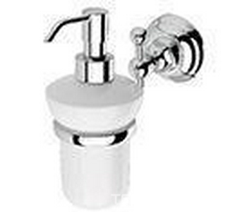 Дозатор настенный, (белая керамика, держатель цв. хром),  ZZ Nicolazzi Teide 1489 CR 05