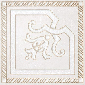 Керамическая плитка Kerama Marazzi Камея Вставка напольная  белыйl13х13 Белый 