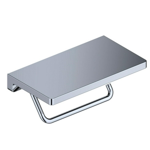 Держатель для туалетной бумаги с полкой для телефона, 20x11x7.9 см, цв. хром, ZZ Wasserkraft Универсал K-1425