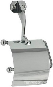 Держатель для т/б, с крышкой, (цв.хром),  ZZ Kerasan Waldorf 742190