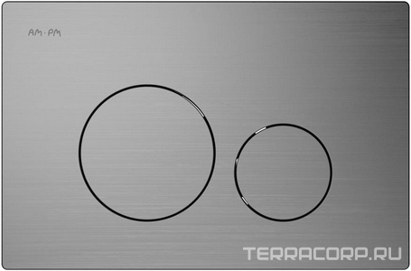 Клавиша смыва для инсталляции арт. I012704, пневматическая, цв. никель матовый AMPM Универсал I049031