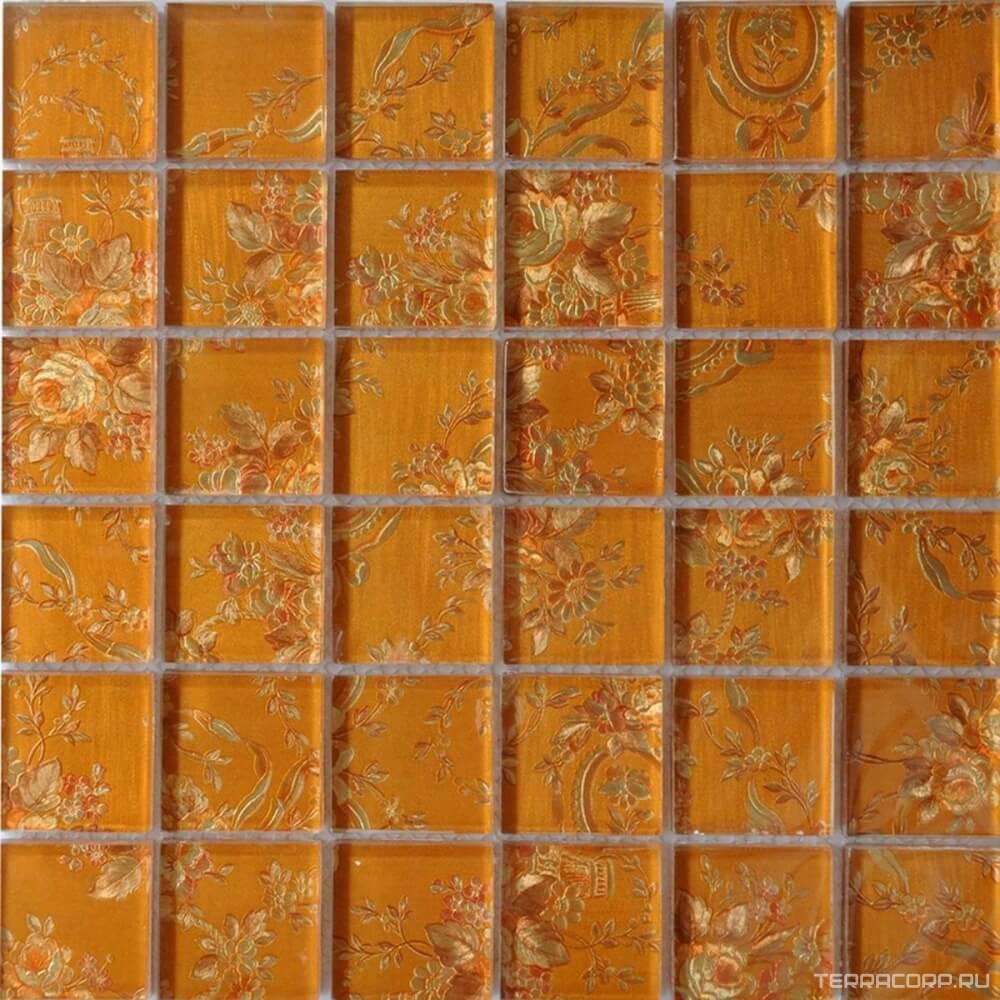 Мозаика Мастера Керамики Glass Мозаика ST065 (чип 48x48) 30х30 Бежевый, фото 3