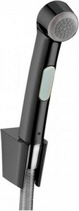 Гигиенический душ, (лейка с кнопкой, кронштейн, шланг 125см, 1/2), (цв.черный хром шлифованный), Hansgrohe ZZ Hansgrohe Универсал 32129340