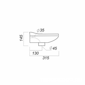 Мини-умывальник "", 365x315x158 мм, с 1 отв., без комплекта крепежа, белый Sanita Лада WB.MN/Lada/37-L/WHT.G/S1 (LDASAWB01)
