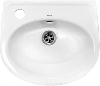 Мини-умывальник "", 365x315x158 мм, с 1 отв., без комплекта крепежа, белый Sanita Лада WB.MN/Lada/37-L/WHT.G/S1 (LDASAWB01)