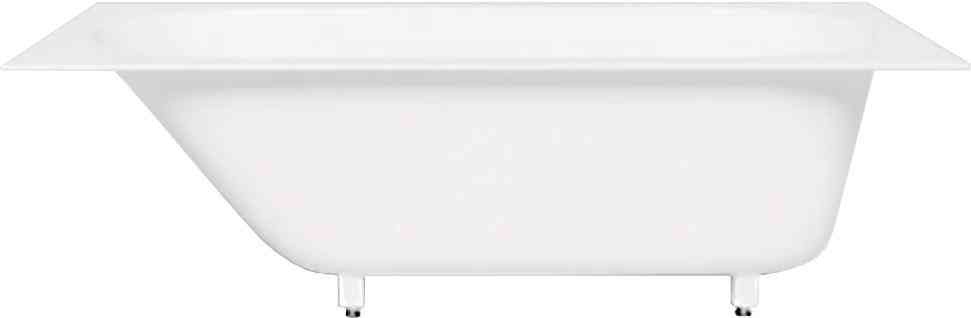 Ванна 178х80хh60cм, литой камень Solid Surface цв.белый матовый, литые ножки, LOFO