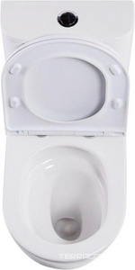 Унитаз напольный с бачком, безободковый, круговой смыв торнадо, цвет белый, с крышкой-сиденьем микролифт Aqua Nero Areta AN-001S