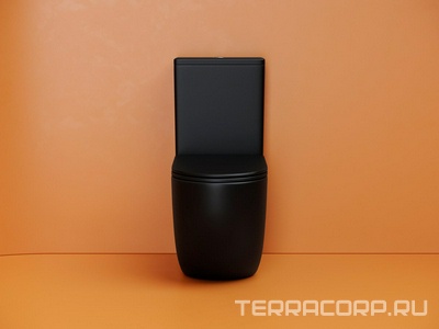 Бачок для унитаза METROPOL Rimless, двойной смыв 3/6 арматура, цвет чёрный матовый ZZ Ceramica Nova Metropol CN4001-TMB