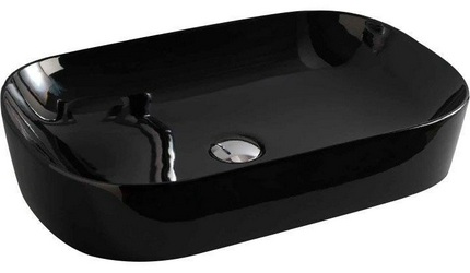 Раковина ArtCeram Ghost GHL002 черная, 65 см| 65x12x42