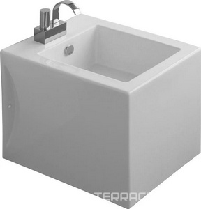 Биде напольное 37,5х51cм, 1 отв. д/смес. (без креплений F81),  ZZ Simas Frozen FZ 04