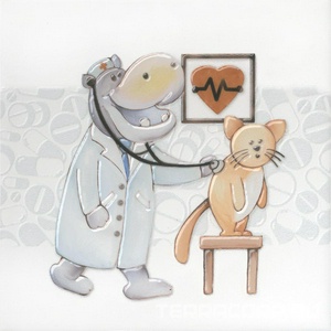 Керамическая плитка Kerama Marazzi Айболит Декор  1 20х20 Комбинированный 