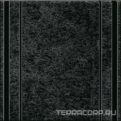 Декор Барберино 1 чёрный глянцевый 20x20