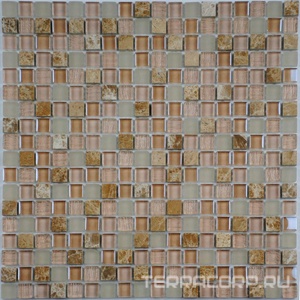 Мозаика Спектр-М Микс стекло Мозаика из стекла на сетке SK10-195 30x30 Комбинированный 