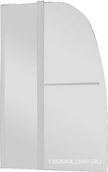 Шторка для ванны складная 100х140 цв. профиля хром, ZZ