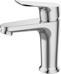 Смеситель для раковины, без донного клапана, цв.хром ZZ