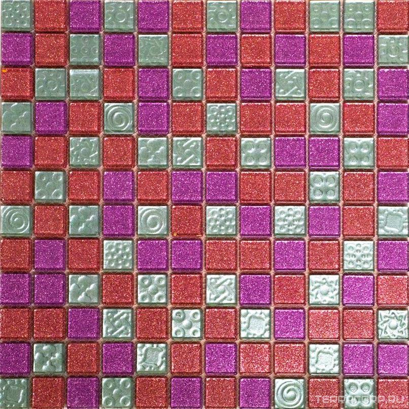 Мозаика Мастера Керамики Glass Мозаика F49.50.52 (чип 23x23) 30х30 Комбинированный, фото 3