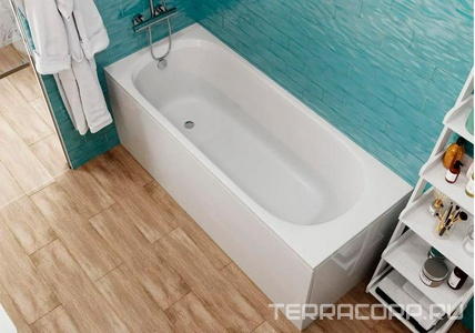 Ванна прямоугольная 175x70xh45см, без панели и каркаса, (акрил цв.белый), Kasandra ZZ Vagnerplast kasandra VPBA175KAS2X-04