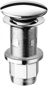 Донный клапан для сливного отверстия раковин без перелива и с переливом, нажимная Up & down, G 1 1/4, (металл цв.хром), Artceram ZZ ArtСeram Универсал ACA032