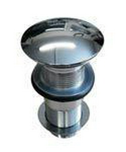 Донный клапан для сливного отверстия раковин без перелива и с переливом, нажимная Up & down, G 1 1/4, (металл цв.хром), Artceram ZZ ArtСeram Универсал ACA032