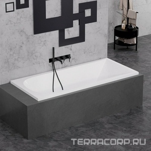 Ванна 180х80см, без ножек/рамы, панелей, слива-перелива, (акрил цв.белый),  ZZ Alba Spa Impero ВПР0210200100