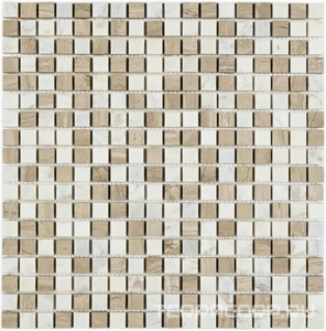 Мозаика Bonaparte Мозаика из натурального камня Melange-15 (15x15x7) 30,5x30,5 Комбинированный 