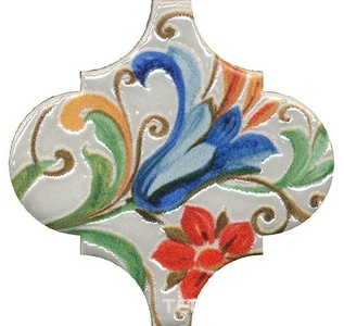 Керамическая плитка Kerama Marazzi Арабески Тоскана Декор  5 глянцевый 6.5x6.5 Комбинированный 