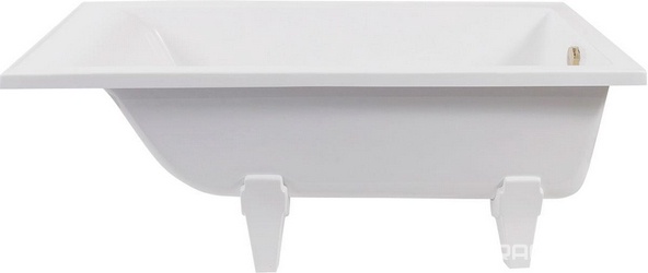Ванна из искусственного камня 167x77, без сифона, ножки в комплекте, цв. белый глянец XX