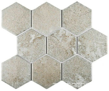 Мозаика Bonaparte Мозаика керамогранитная Agate Grey 25,6x29,55 Комбинированный 