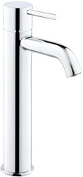 Смеситель для раковины, высокий, БЕЗ донного клапана, цв.хром ZZ