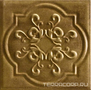 Керамическая плитка Mainzu Metal Tiles Relief Gold  20x20 Коричневый 