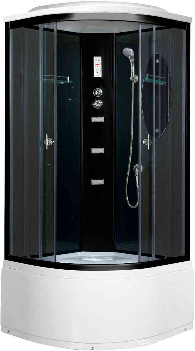 Душевая кабина G-212-01N, 100x100x220 см, цв кабины черный, стекло тонированное, поддон 480 см, ZZ