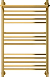 Полотенцесушитель водяной "Богема+ с 1 полкой " 800*500 мм, универсальное подключение,  цвет золото, ZZ