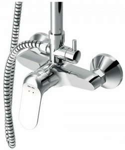 Душевая стойка для ванны/душа, с верхним и ручным душем, цв.хром ZZ AMPM Sunny F0785C800