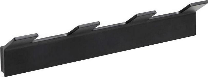 Крючок (планка с 4-мя крючками),  (цв. черный матовый),  ZZ Bemeta Nero 135105210