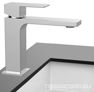 Смеситель для раковины, без д/к, (цв.хром),  ZZ Vincea Cube VBF-1C01CH