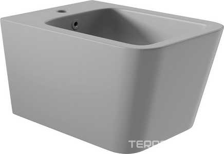 Биде подвесное 525х370мм, крепёж в компл., (цв.серый матовый),  ZZ Aqueduto Macio MAC0330