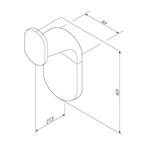 Крючок для полотенец,  (2 шт), цв.хром ZZ AMPM X-Joy A84345500