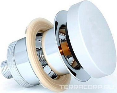 Донный клапан для раковины, Up&Down, ДЛЯ РАКОВИН Alda, Marea, Luce, (крышка слива литой камень S-Stone цв.белый матовый), D 504 Salini ZZ Salini Универсал 16232WM