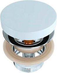 Донный клапан для раковины, Up&Down, ДЛЯ РАКОВИН Alda,Marea, Luce, (крышка слива литой камень S-Sense цв.белый глянец), D 504 Salini