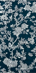 Chromagic Floral Blue rett. ZZ|60x120